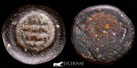 Fatimi Glass Weight 5.20 g., 25 mm. Egypt 996-1021 A.D. Very fine