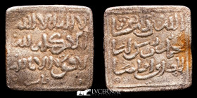 Spain Period Almohads Silver Square Dirham 1.52 g. 14 mm. Fez 1160-1260  gVF