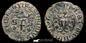 Catholic kings Cooper Blanca 1,43 g. 17 mm. Sevilla 1474 - 1504 Good very fine