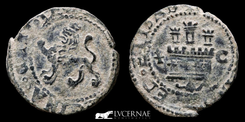 Spain - Catholic Kings (1474-1504) Bronze 2 Maravedis (3,95 g. 22 mm.). Cuenca m...