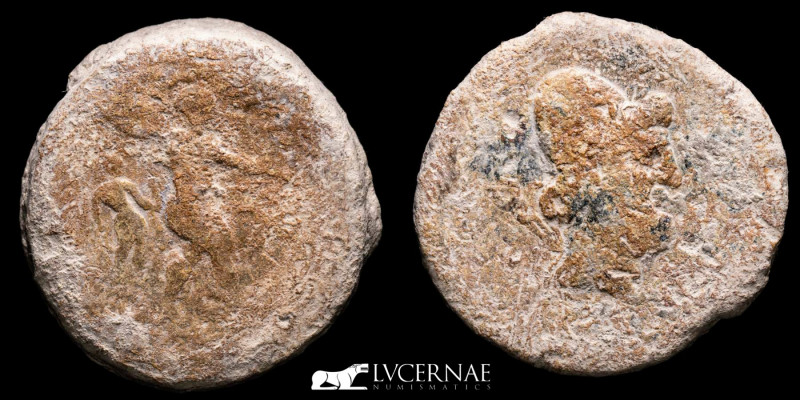 Hispania, Mining Coins - Lead Tessera (197.50 g. 50 mm.) monetiform. 
centuries....