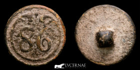 Napoleonic Army in Spain bronze Button 2.60 g. 17 mm. Paris 1808 Good very fine (MBC+)