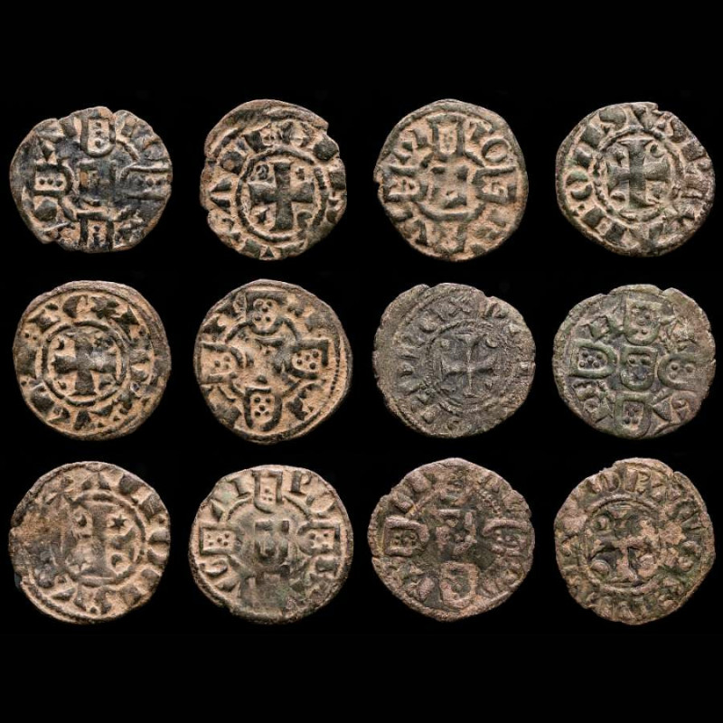 Portugal - Lot of 6 (six) portugal coins.

Dinheiro - Sancho II (1223-1248)
Bill...