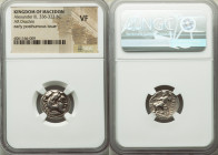 MACEDONIAN KINGDOM. Alexander III the Great (336-323 BC). AR drachm (16mm, 12h). NGC VF. Posthumous issue of Magnesia ad Maeandrum, ca. 319-305 BC. He...