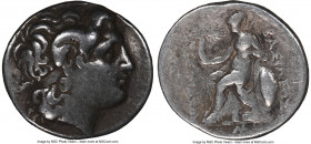 THRACIAN KINGDOM. Lysimachus (305-281 BC). AR tetradrachm (28mm, 11h). NGC Fine. Sardes, ca. 297/6-287 BC. Diademed head of deified Alexander III righ...