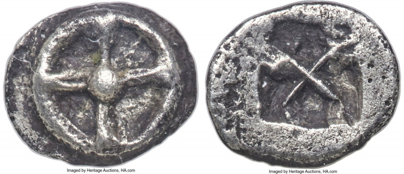 ATTICA. Athens. Ca. 545-520/10 BC. AR obol (9mm, 0.64 gm). NGC XF 5/5 - 3/5. "Wa...
