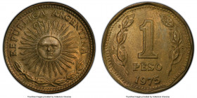 Republic aluminum-bronze Specimen Pattern Peso 1975 SP65 PCGS, KM-Pn64. 

HID09801242017

© 2022 Heritage Auctions | All Rights Reserved