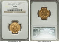 Victoria gold Sovereign 1863-SYDNEY AU53 NGC, Sydney mint, KM4. 

HID09801242017

© 2022 Heritage Auctions | All Rights Reserved