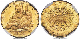 Republic gold 25 Schilling 1936 MS63 NGC, Vienna mint, KM2856, Fr-524. 

HID09801242017

© 2022 Heritage Auctions | All Rights Reserved