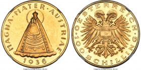 Republic gold Prooflike 100 Schilling 1936 PL63 NGC, Vienna mint, KM2857, Fr-522. 

HID09801242017

© 2022 Heritage Auctions | All Rights Reserved