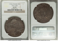 Louis XV Ecu 1726-& AU50 NGC, Aix mint, KM-486.27, Dav-1330. 

HID09801242017

© 2022 Heritage Auctions | All Rights Reserved
