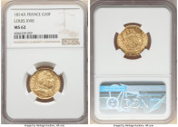 Louis XVIII gold 20 Francs 1814-A MS62 NGC, Paris mint, KM706.1, Gad-1026. 

HID09801242017

© 2022 Heritage Auctions | All Rights Reserved