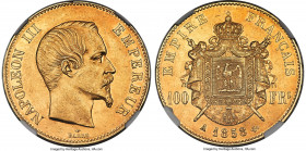 Napoleon III gold 100 Francs 1858-A AU55 NGC, Paris mint, KM786.1. AGW 0.9334 oz. 

HID09801242017

© 2022 Heritage Auctions | All Rights Reserved