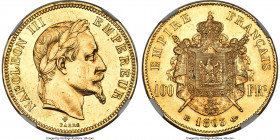 Napoleon III gold 100 Francs 1863-BB AU58 NGC, Strasbourg mint, KM802.2, Gad-1136. Mintage: 3,745. AGW 0.9334 oz. 

HID09801242017

© 2022 Heritage Au...