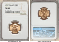Republic gold 20 Francs 1907 MS66 NGC, Paris mint, KM857, Gad-1064a. Rose colored gold with brilliant strike and eye appeal. 

HID09801242017

© 2022 ...