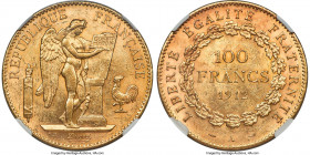 Republic gold 100 Francs 1912-A MS60 NGC, Paris mint, KM858, Gad-1137a. 

HID09801242017

© 2022 Heritage Auctions | All Rights Reserved