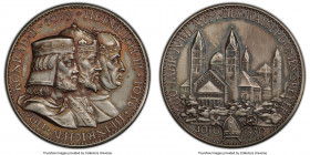 Weimar Republic silver Matte Specimen "900th Anniversary of the Speyer Cathedral" Medal 1930 SP64 PCGS, Kienast-452. 36mm. By Karl Goetz. Edge: SILBER...