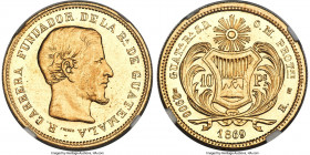 Republic gold 10 Pesos 1869-R MS61 NGC, Guatemala mint, KM193, Fr-40. AGW 0.4667 oz. 

HID09801242017

© 2022 Heritage Auctions | All Rights Reserved