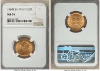 Vittorio Emanuele II gold 20 Lire 1868 T-BN MS64 NGC, Turin mint, KM10.1. Shimmering golden surface. 

HID09801242017

© 2022 Heritage Auctions | All ...