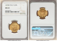 Vittorio Emanuele II gold 20 Lire 1878-R MS63 NGC, Rome mint, KM10.2. Last year of type. AGW 0.1867 oz. 

HID09801242017

© 2022 Heritage Auctions | A...