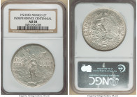 Estados Unidos 2 Pesos 1921-Mo AU58 NGC, Mexico City mint, KM462. Independence Centennial issue - one year type. 

HID09801242017

© 2022 Heritage Auc...