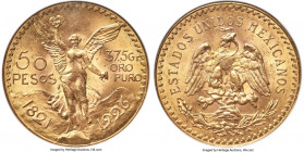 Estados Unidos gold 50 Pesos 1926 MS64 NGC, Mexico City mint, KM481, Fr-172. Blush toning on satin surfaces. AGW 1.2056 oz. 

HID09801242017

© 2022 H...
