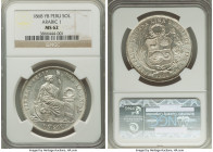 Republic Sol 1868-YB MS62 NGC, Lima mint, KM196.3. Arabic 1 variety. 

HID09801242017

© 2022 Heritage Auctions | All Rights Reserved