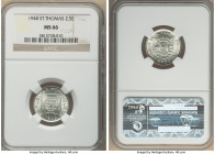 Portuguese Colony 2-1/2 Escudos 1948 MS66 NGC, KM5. 

HID09801242017

© 2022 Heritage Auctions | All Rights Reserved