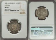 Aargau Batzen 1826 MS66 NGC, KM21. Shimmering fields, toned devices. 

HID09801242017

© 2022 Heritage Auctions | All Rights Reserved