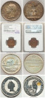 8-Piece Lot of Assorted World Issues, 1) Australia: Elizabeth II Dollar 1997 - Proof, KM-Unl. 40.4mm. 31.76gm 2) Spanish Colonial Cob Real - AG, 21.5m...