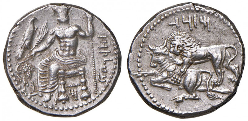 CILICIA Tarso - Mazaios (361-334 a.C.) Statere - Baaltar seduto a s. - R/ Leone ...