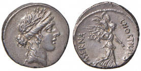 Hostilia - L. Hostilius Saserna - Denario (48 a.C.) Testa di Venere a d. - R/ La Vittoria andante a d. - B. 5; Cr. 448/1a AG (g 3,90)
SPL
