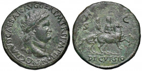 Nerone (54-68) Sesterzio (Lugdunum) Busto laureato a d. - R/ Nerone a cavallo a d. - cfr. RIC 396 AE (g 26,78) Piccoli ritocchi
qSPL