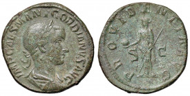 Gordiano III (238-244) Sesterzio - Busto laureato a d. - R/ La Provvidenza stante a s. - RIC 257a AE (g 22,57)
BB+