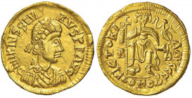 Libio Severo (a nome di, 461-465) Solido (zecca incerta, probabilmente in Gallia, Visigoti) Busto diademato a d. - R/ L’imperatore stante di fronte - ...