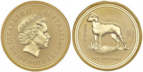 AUSTRALIA Elisabetta II (1952-) 100 Dollari 2006 - AU (1 ounce fine gold)
FDC