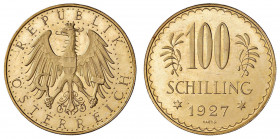 AUSTRIA Repubblica (1918) 100 Schilling 1927 - KM 2842; Fr. 520 AU (g 23,53)
FDC
