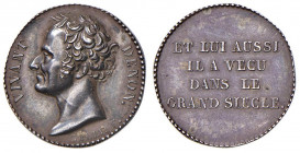 EPOCA NAPOLEONICA Medaglia 1808 Vivant Denon, direttore generale del Louvre - D/ Testa a sx. “VIVANT DENON”. In basso: GALLE F. - R/ In contorno perli...