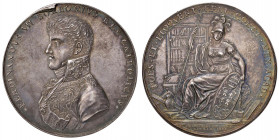 EPOCA NAPOLEONICA Medaglia 1809 Ferdinando VII, Accademia del Messico - D/ Busto in uniforme del re a s. “FERDINANDUS VII BORBONIUS REX CATHOLICUS” - ...