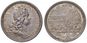Carlo IV (1711-1740) Medaglia 1716 Vittoria sui Turchi - Opus: G. W. Vestner - AG (g 29,62 - Ø 44 mm)
qSPL