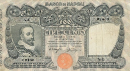 Banco di Napoli 100 Lire “Tasso” del 07/09/1918 serie V-E 02468 - GIG BN 10G
BB+