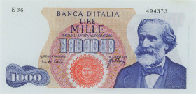 Banca d’Italia 1.000 Lire Verdi I° tipo 20/05/1966 - E36/494373 - GIG. BI55F
FDS