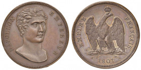 Napoleone (1804-1814) Genova - Progetto del 100 franchi 1807 - Opus: Vassallo - Bramsen 677 var. AE (g 16,06) RR
FDC