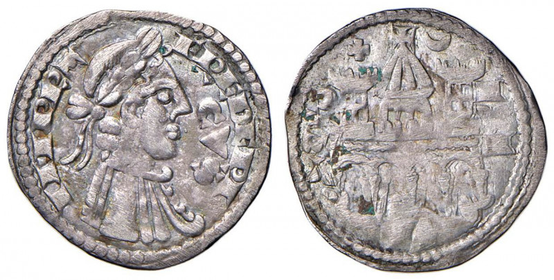 BERGAMO Monetazione a nome di Federico II (sec. XIII) Grosso da 4 denari - MIR 1...