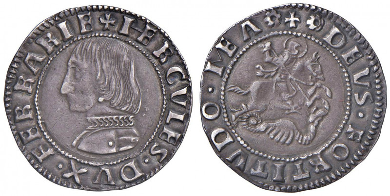 FERRARA Ercole I (1471-1505) Grossone - MIR 257 AG (g 3,79)
BB+/SPL