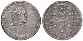 FIRENZE Ferdinando I (1587-1609) Piastra 1588 Busto cardinalizio, data sotto la spalla - MIR 201/3 (data sotto il busto AG (g 31,70) R Graffietti diff...
