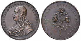 FIRENZE Ferdinando II (1621-1670) Medaglia 1666 - Opus: G. F. TRAVANI - AE (g 38,85 - Ø 47 mm) Ossidazioni al R/
SPL+
