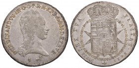 FIRENZE Ferdinando III (1790-1801) Francescone 1795 - MIR 405/4 AG (g 27,31) Minimi graffietti comunque su bei fondi lucenti
BB/qSPL