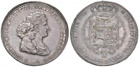 FIRENZE Carlo Lodovico (1803-1807) Mezza dena 1803 - MIR 426/1 AG (g 19,69) RR Minimi depositi (?) al R/
qSPL