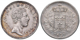 LUCCA Carlo Lodovico di Borbone (1824-1847) 2 Lire 1837 - MIR 258 AG (g 9,47) Conservazione eccezionale
FDC
